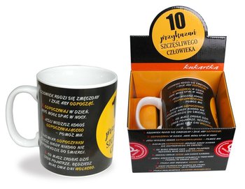 Kubek gigant, 10 przykazań szczęśliwego człowieka G047, 750 ml - Passion Cards