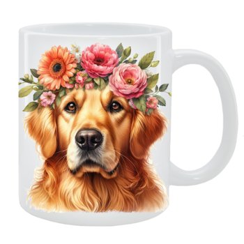 Kubek Golden Retriever - Kolekcja Floral - Inny producent