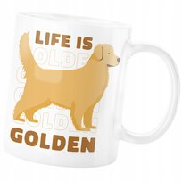 KUBEK GOLDEN RETRIEVER ŻYCIE JEST ZŁOTE PIES