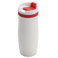 Kubek izotermiczny Viki 390 ml, czerwony/biały UPOMINKARNIA