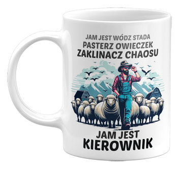 Kubek Jam jest wódz stada... Prezent dla Szefa / Kierownika, 330ml - GiTees