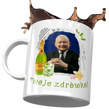 Kubek Jarosław Kaczyński PIS Politycy na Prezent z Nadrukiem ze Zdjęciem - PoliDraw