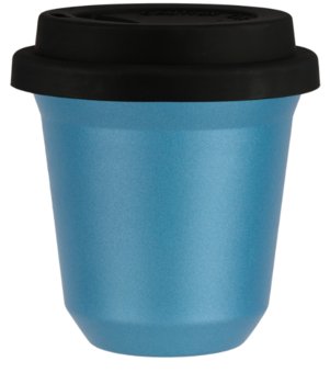 Kubek jasnoniebieski 150 ml, z pokrywką - CoffeeCups