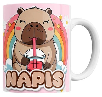 Kubek Kapibara 330Ml Ceramiczny Z Napisem I Nadrukiem Prezent Dla Dziecka - Inny producent