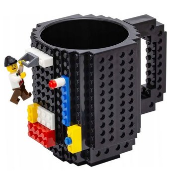 Kubek + klocki Lego FRAHS, czarny 350 ml - Frahs