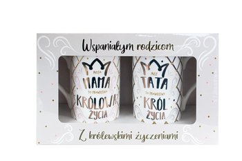 Kubek komplet Q 898, Mama/tata, Korona - Passion Cards