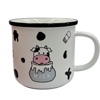 KUBEK KROWA krówka ceramiczny MILK 450ml -- GOTOWY PREZENT