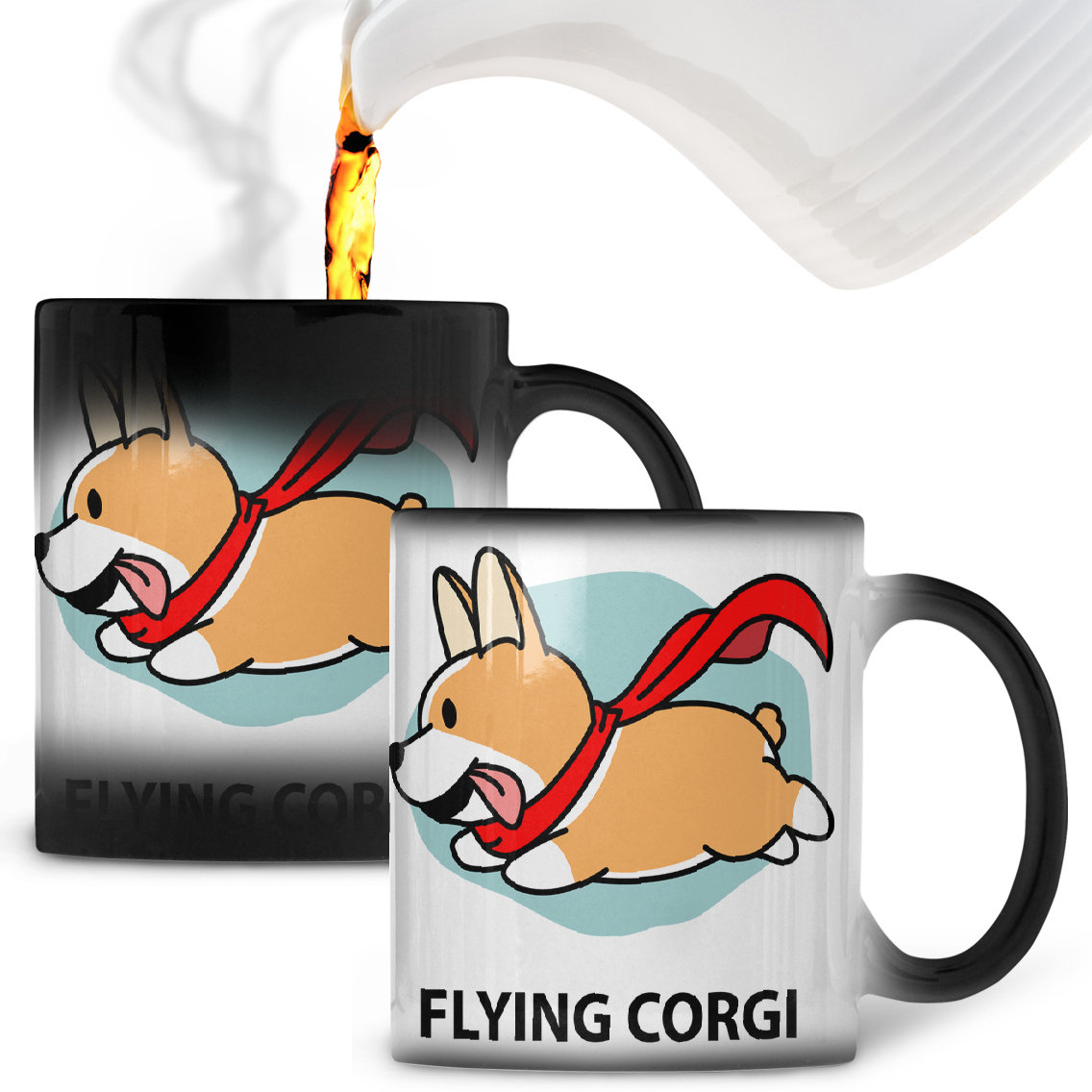 Kubek magiczny Latający Pies Corgi - VoloDonum | Sklep EMPIK.COM