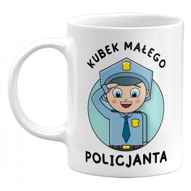 Kubek Małego Policjanta. Kubek Na Prezent Dla Małego Policjanta, 330Ml ...