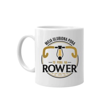 Kubek Moja ulubiona pora: to pora na rower -  dla rowerzysty - Koszulkowy