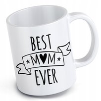 Kubek na dzień matki mamy prezent best mom ever najlepsza mama na świecie
