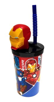 Kubek na napoje ze słomką Marvel Iron Man 3D - Inna marka