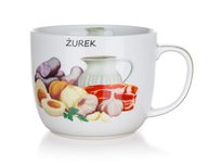 Kubek na zupę z przepisem - Żurek, 730ml Banquet