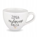 Kubek NADZWYCZAJNIE 500 ml - Żona najlepszego męża ZŁOTE SERCE&nbsp;-&nbsp;Nadzwyczajnie