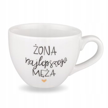 Kubek NADZWYCZAJNIE 500 ml - Żona najlepszego męża ZŁOTE SERCE - Nadzwyczajnie