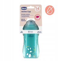 KUBEK NIEKAPEK TERMICZNY 266ML TURKUSOWY 14M+