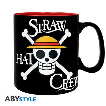 Kubek One Piece Luffy&Skull, 460 ml, ABYstyle, czarny - ABYstyle