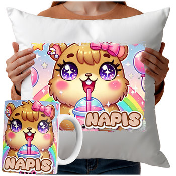 Kubek Poduszka Kapibara 330Ml 40X40Cm  Z Napisem I Nadrukiem Prezent - Inny producent