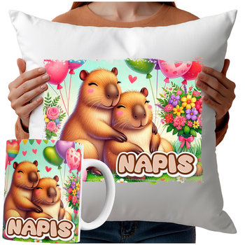 Kubek Poduszka Kapibara 330Ml 40X40Cm  Z Napisem I Nadrukiem Prezent - Inny producent