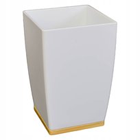 Kubek Pojemnik Do Łazienki, Nowoczesny, Bambusowa Podstawka, Wytrzymały, Duży