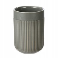 Kubek Pojemnik Łazienkowy Na Szczoteczki Pędzle, Szary, Ceramika