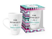 Kubek porcelanowy All About Me, Brzydkie rzeczy, 400 ml, BGtech BGtech