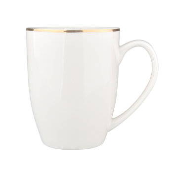 Kubek porcelanowy, Bella Złota Linia, 320 ml, ALTOMDESIGN, kremowy - Altom Design