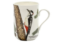 Kubek porcelanowy DZIĘCIOŁ/PTAKI POLSKI by Agata Hajdecka 300 ml MCP Marco Polo
