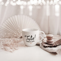 Kubek porcelanowy, Dzień Ojca, Tato dobrze, ze jesteś, 300 ml, Nadzwyczajnie, biały