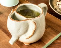 Kubek porcelanowy SŁONIK, 500 ml, Gadget, SZARY