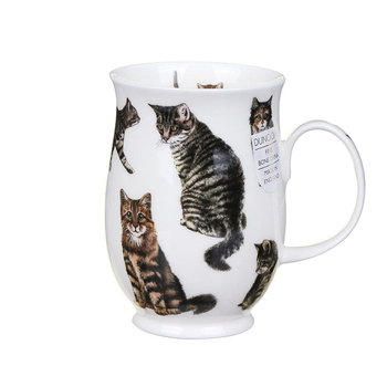 Kubek porcelanowy Suffolk - Cats Tabby, Koty 310 ml, Dunoon - Dunoon