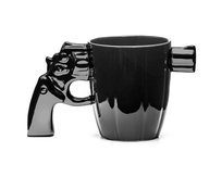Kubek porcelanowy szeryfa - PISTOLET, Gadget Master, czarny Gadget Master