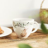 Kubek porcelanowy wielkanocny SHEPER z zającem 100 ml l Homla