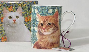 Kubek porcelanowy William Morris Cats, Kot 350 ml P4Y - P4Y