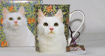 Kubek porcelanowy William Morris Cats, Kot 350 ml P4Y - P4Y