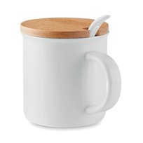 Kubek Porcelanowy z łyżeczką UPOMINKARNIA