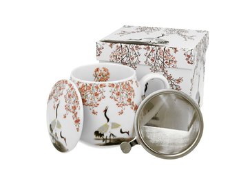 Kubek porcelanowy, z zaparzaczem, 430 ml, DUO Gift - Duo