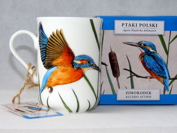 Kubek porcelanowy ZIMORODEK/PTAKI POLSKI by Agata Hajdecka 300 ml MCP - Inny producent