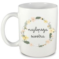 Kubek prezent dla siostry, siostra + imię, 2