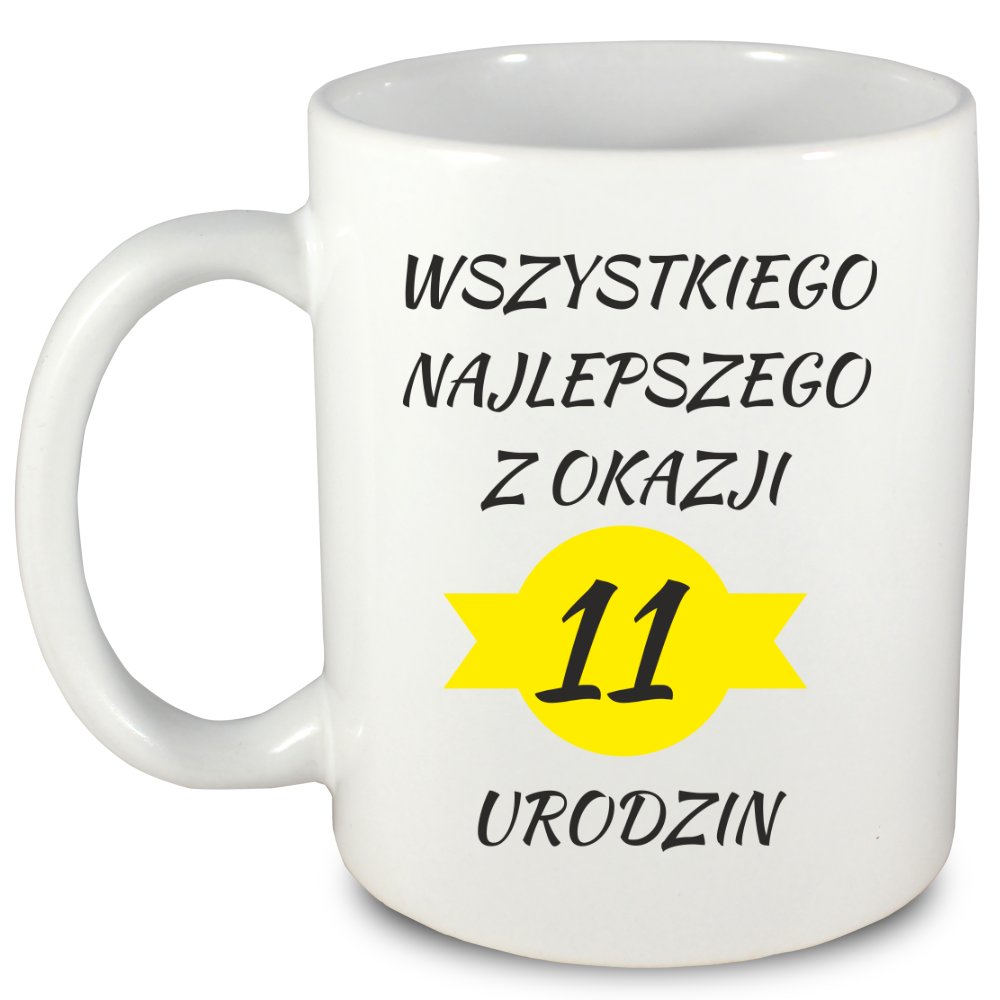 Prezent Na 11 Urodziny Dla Chłopca Kubek prezent na 11 urodziny + imię, wersja 1 - Inna marka | Sklep