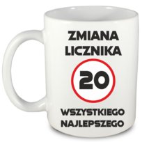 Kubek prezent na 20 urodziny + imię, wersja 3