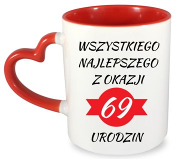 Kubek prezent na 69 urodziny + imię, wersja 2 - Inny producent