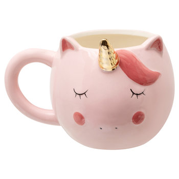 Kubek, REBEL Unicorn, Jasnoróżowy, 380 ml - Empik