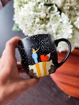 Kubek ręcznie malowany z Małym Księciem - Inny producent