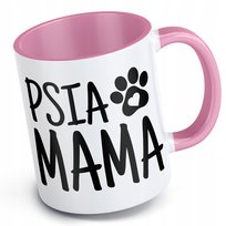 Kubek różowy dla miłośnika piesków psia mama piesek psiak psia przyjaciółka