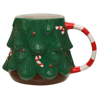 Kubek, Santa's Factory, Choinka, Zielony, 425 ml