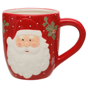 Kubek, Santa's Factory, Mikołaj, Czerwony, 450 ml - Empik