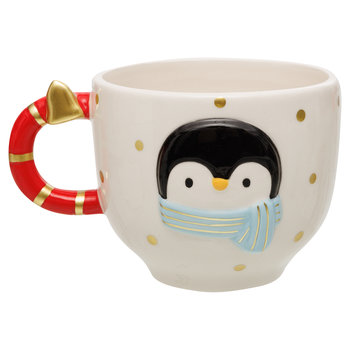 Kubek, Santa's Factory, Pingwin, Biały, 500 ml - Empik