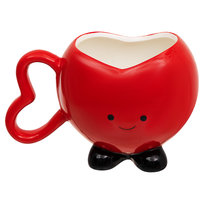 Kubek Serce, Walentynki, czerwony, 350 ml