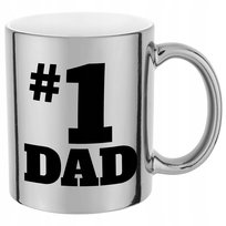 KUBEK SILVER PREZENT DLA TATY NA DZIEŃ OJCA #1 DAD